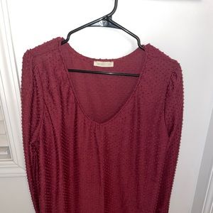 Burgundy Blouse